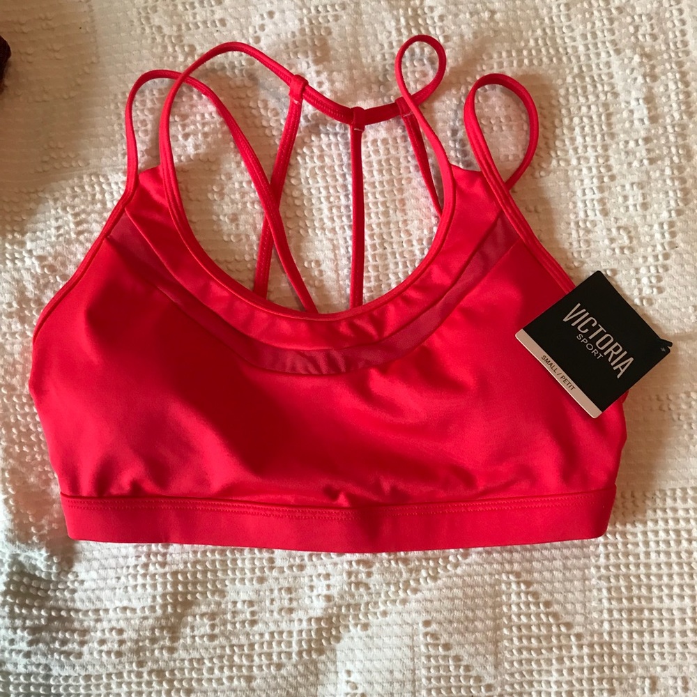 Pink Victoria’s Secret Sports Bra NWT Sz Sm!